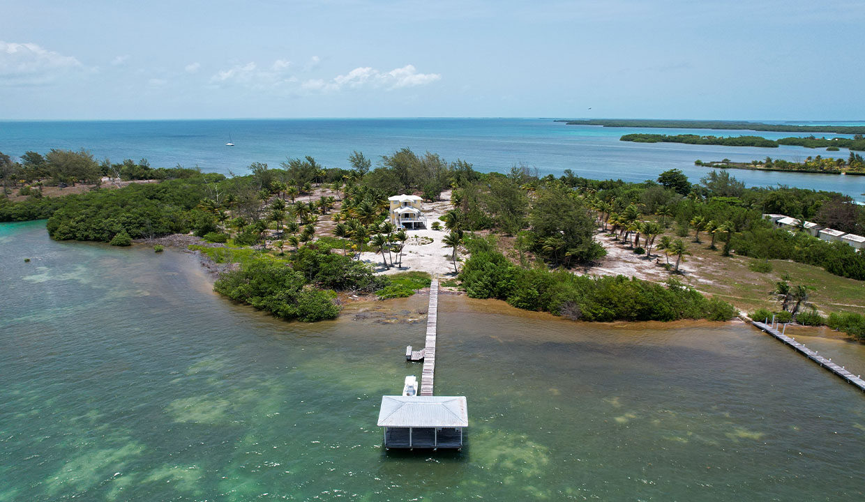 House-in-st-georges-caye-aerial