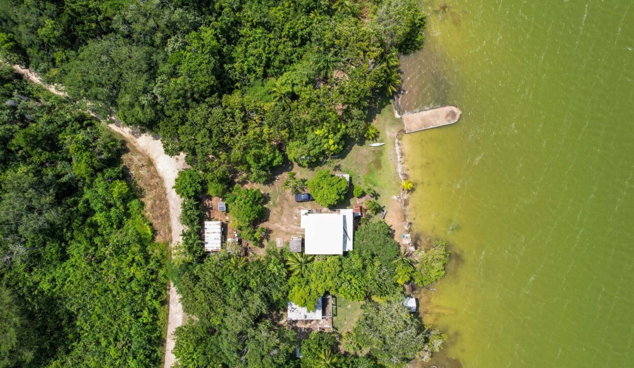 Lagoon Frontage Property in Honey Camp Sea Sure Real Estate Belize