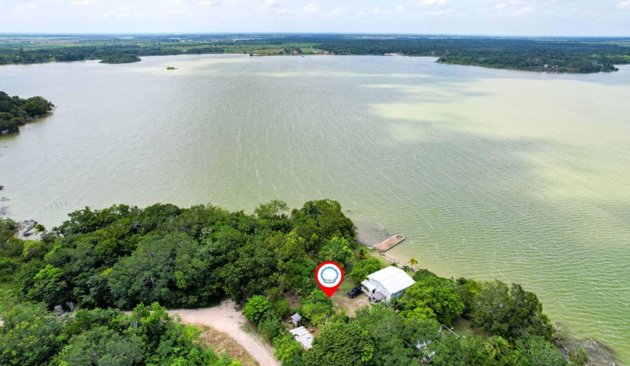 Lagoon Frontage Property in Honey Camp Sea Sure Real Estate Belize