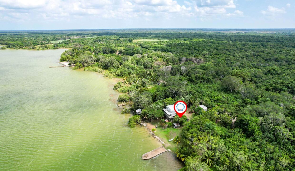 Lagoon Frontage Property in Honey Camp Sea Sure Real Estate Belize