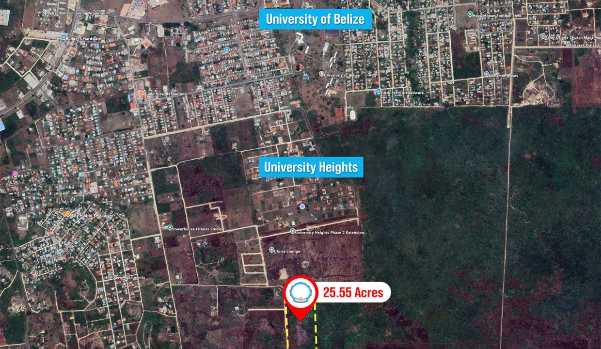 25 acres Belmopan behind University Heights